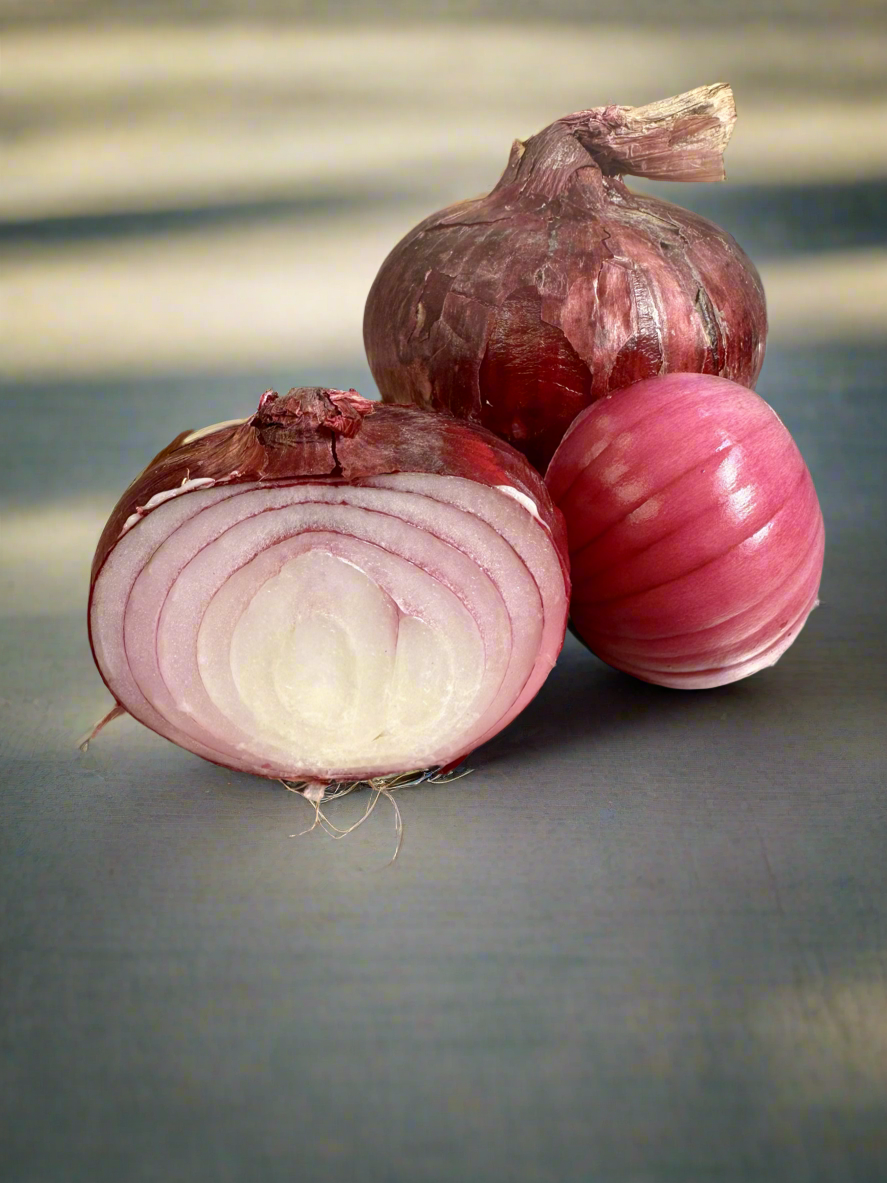 Onions – RED  NEW SEASON    @ HALF Kg