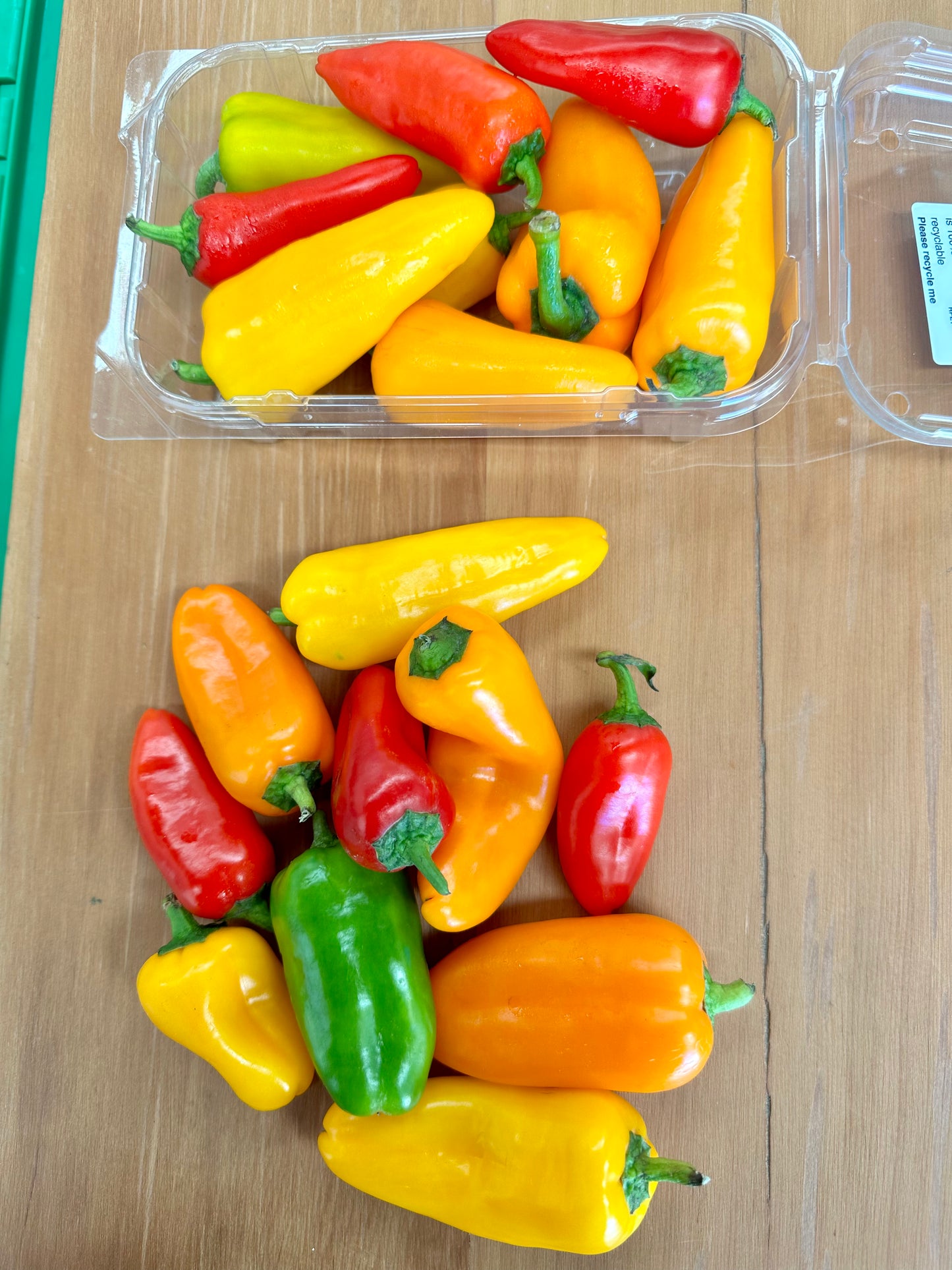 Capsicums- Vine Sweet Mini Peppers.